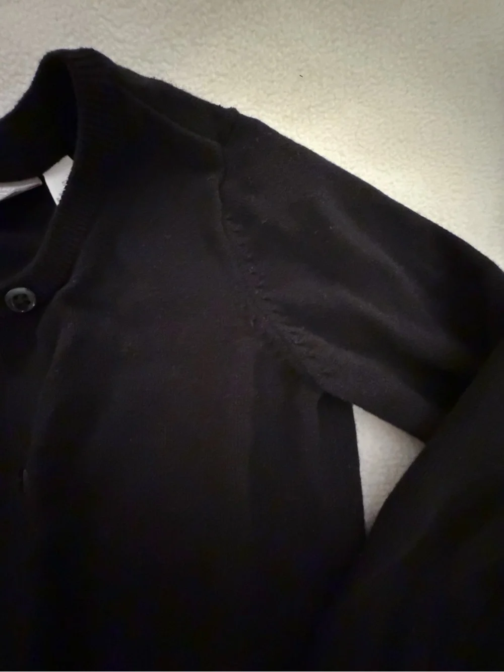 Black Sweater with Bow Pockets
